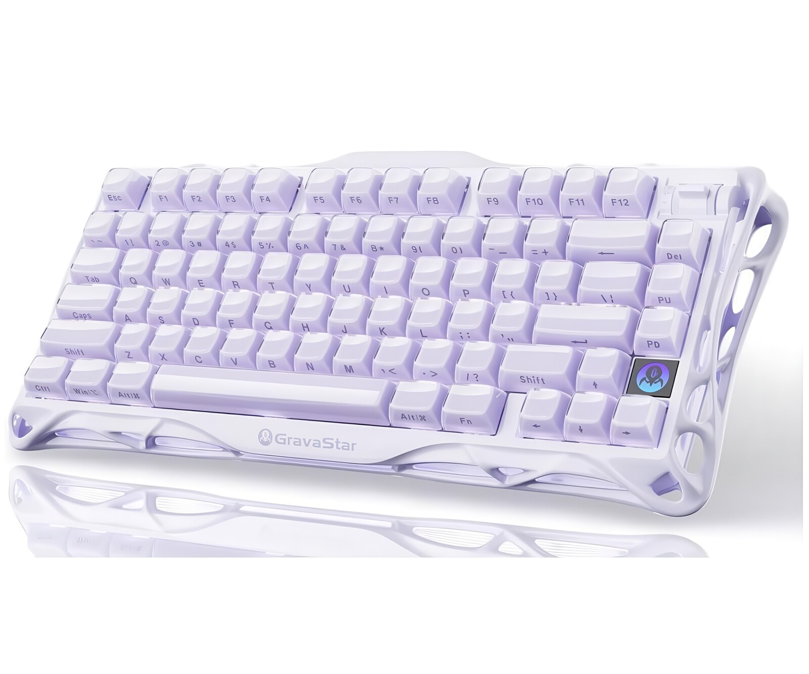 GravaStar Mercury K1 Bezdrátová mechanická klávesnice Lavender Purple