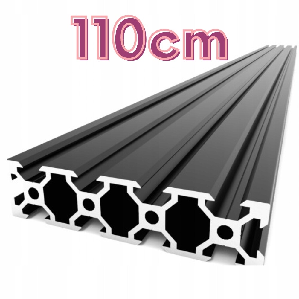 Hliníkový profil V-Slot 20x80x110 cm Černý