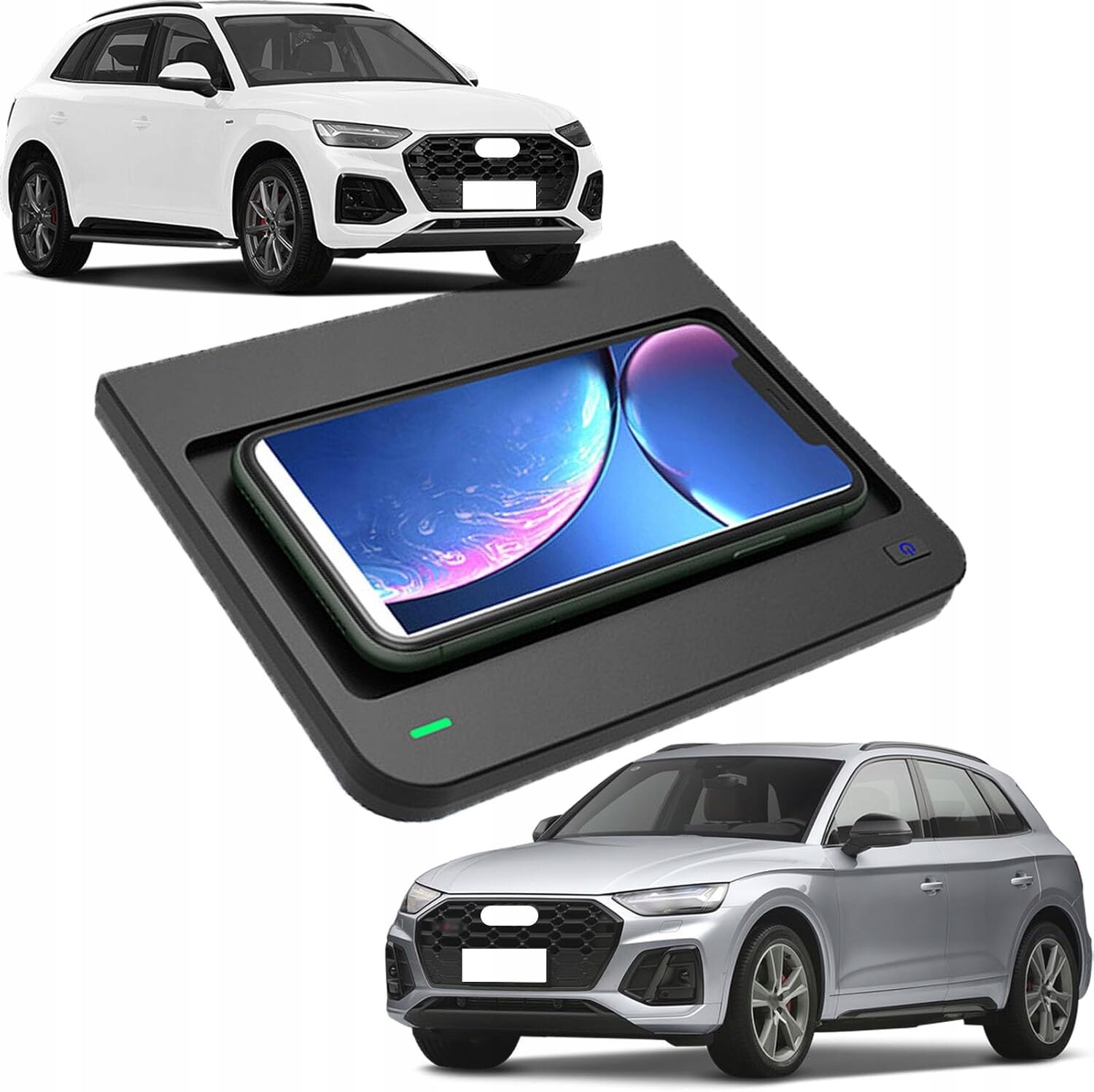 Indukční nabíječka pro Audi Q5 SQ5 2018-2022 Qi 10W Rychlé nabíjení