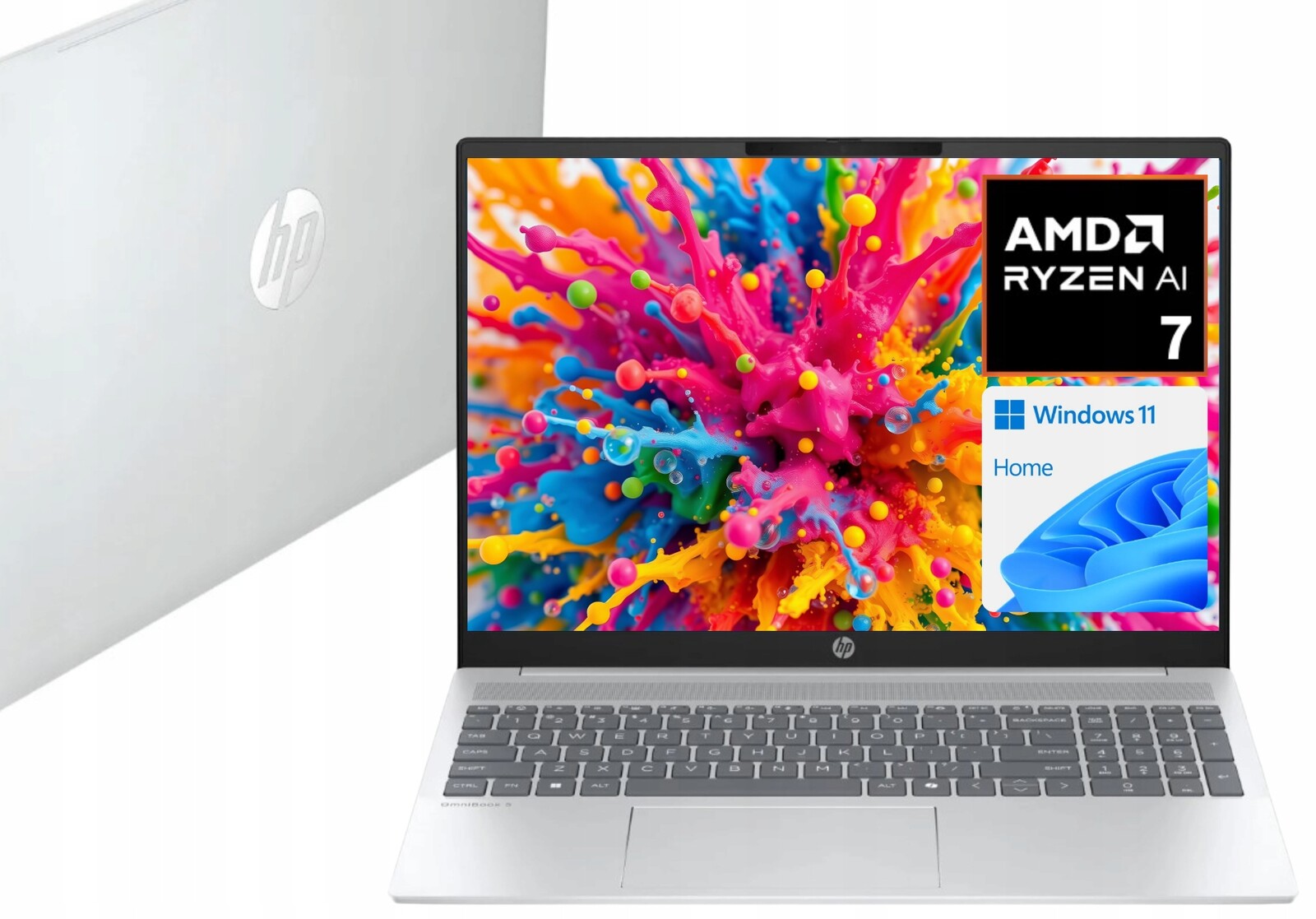 Hp OmniBook 5 16 Ryzen Ai 7 350 8x5GHz 16/512GB Ssd Fhd+ Dotyk 300NIT W11