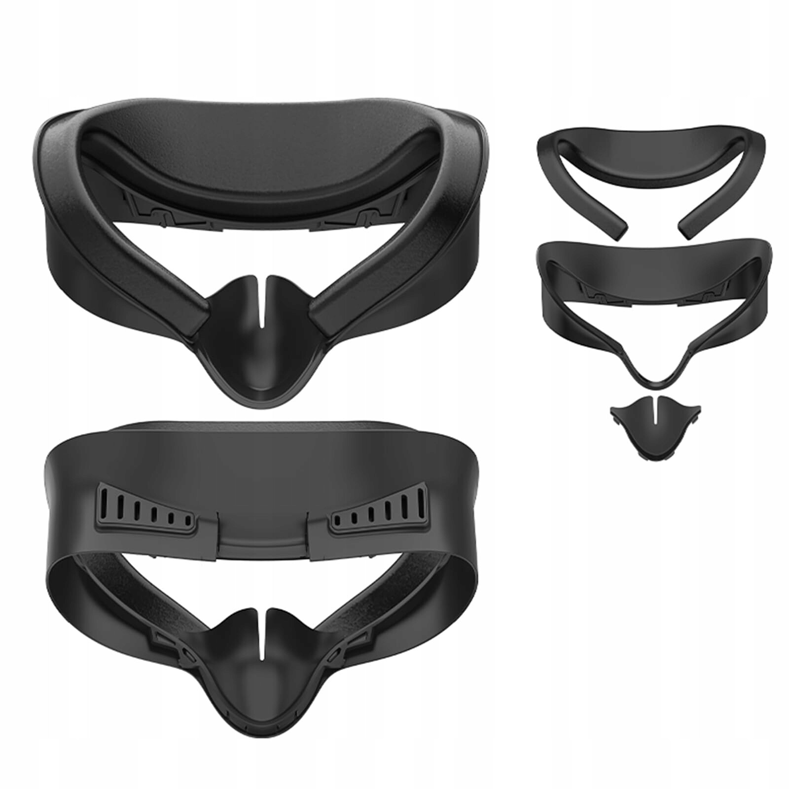 Krytka na obličej pro Vr s pěnou Kompatibilní s Meta Quest 3S Černá