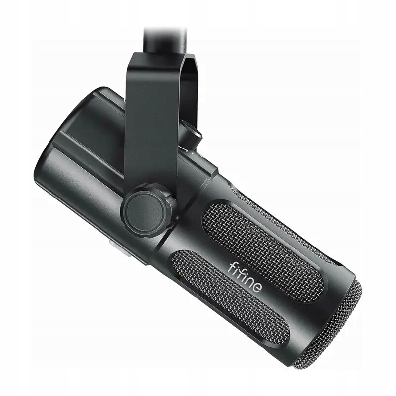 Fifine Tank6 Dynamický studiový mikrofon s monitorováním Usb/xlr Černý