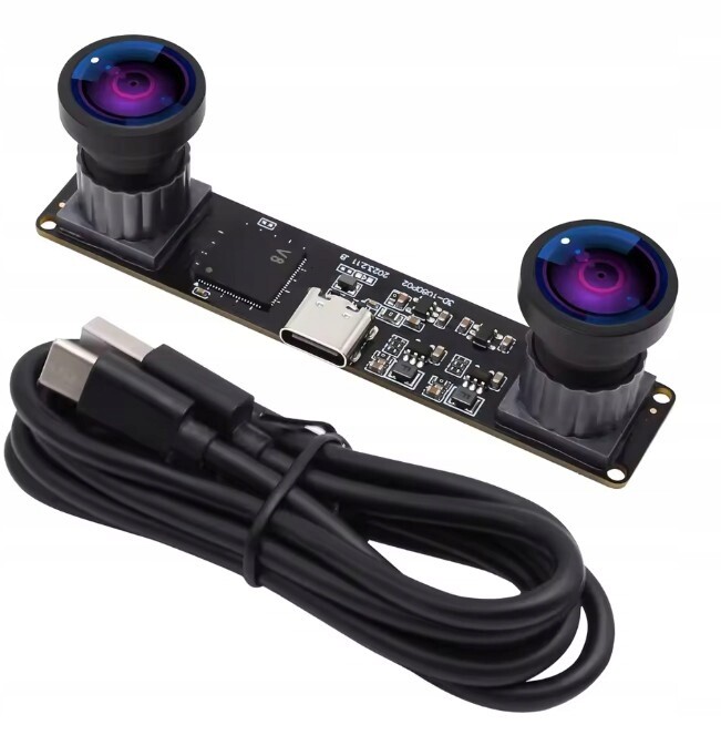 Elp Synchronní 3D Kamera 3840x1080P 4MP 60Fps Širokoúhlý Objektiv 120