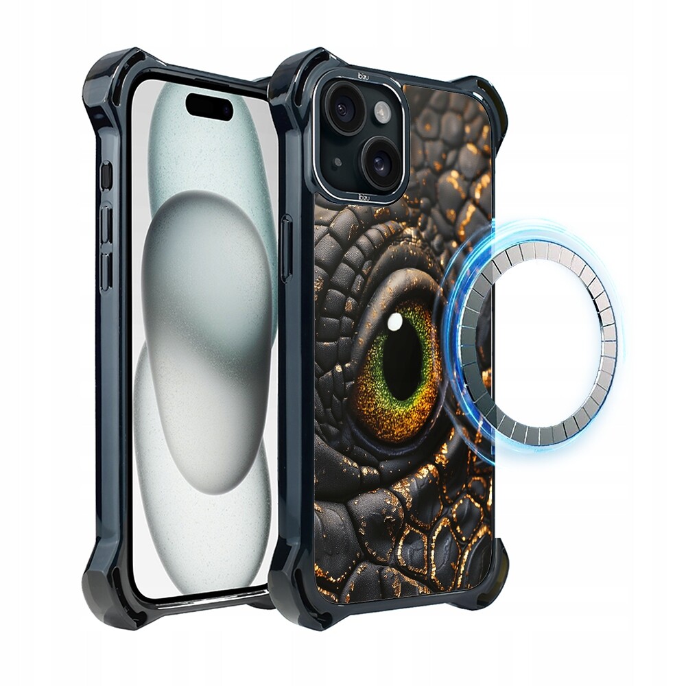 Pouzdro Ibizu DropGuard Ultra pro iPhone 15 Plus s MagSafe, Amber Dragon