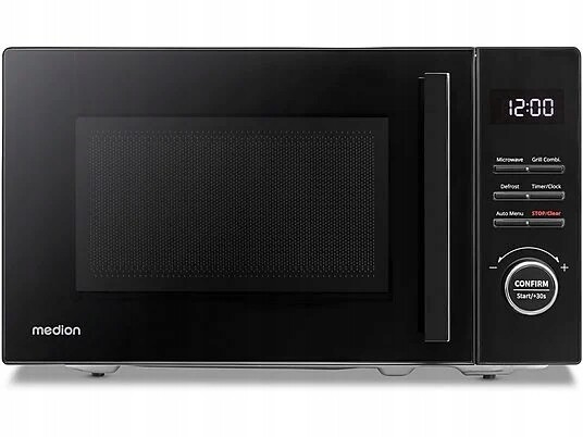 Prostorná Dobrá Mikrovlnná Trouba 800W 20L Časovač Rozmrazování 9 Programů LCD