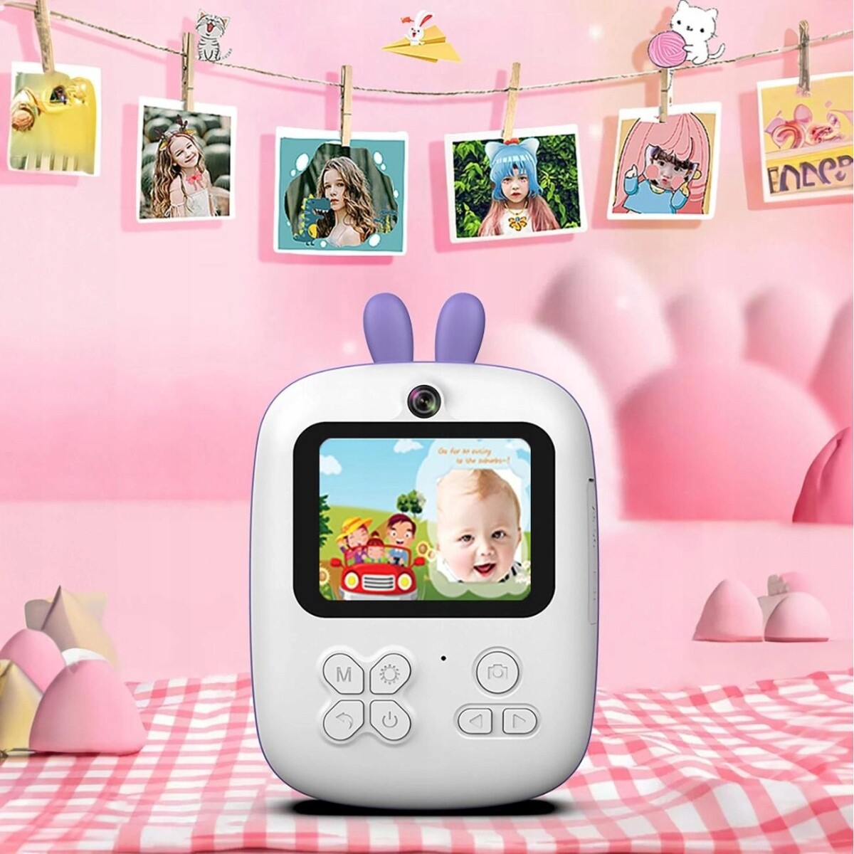 Mg Mini Printing Camera dětský instantní fotoaparát, fialový