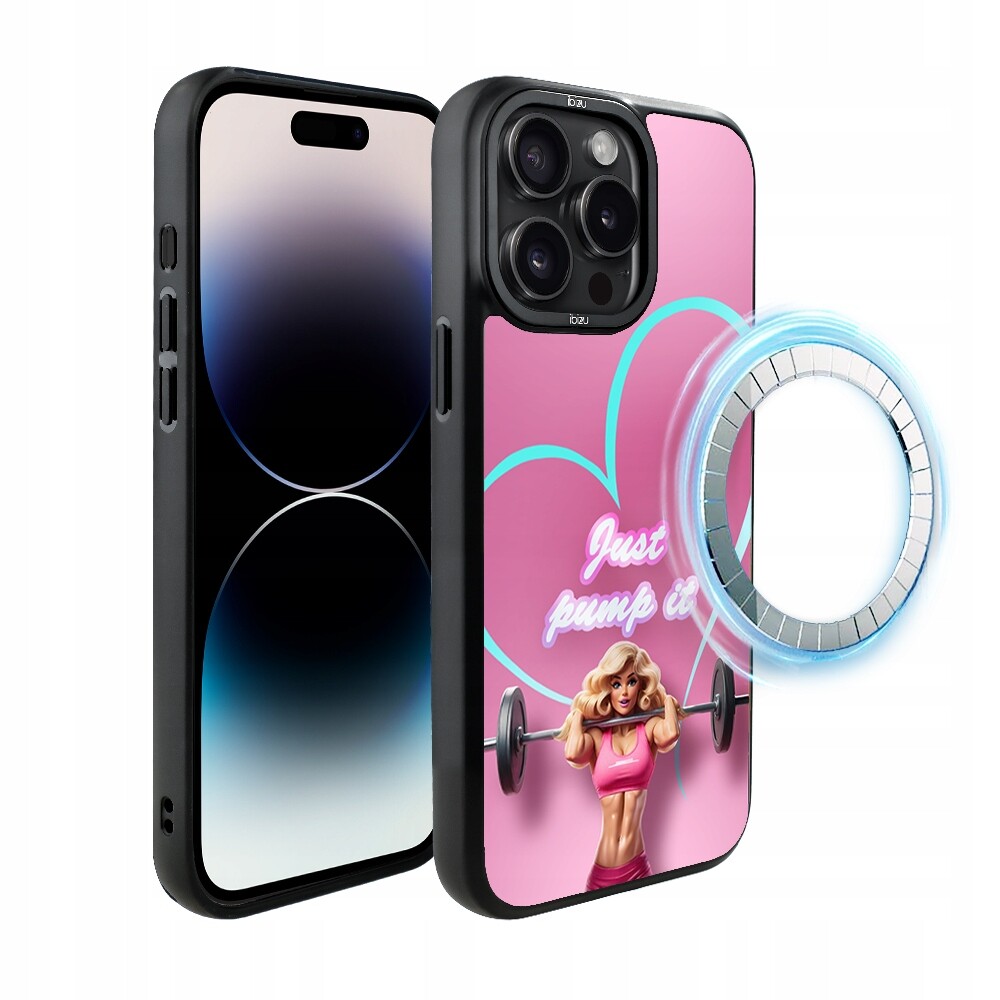 Matný Pouzdro Ibizu DropGuard pro iPhone 14 Pro Max s MagSafe, Pump it love