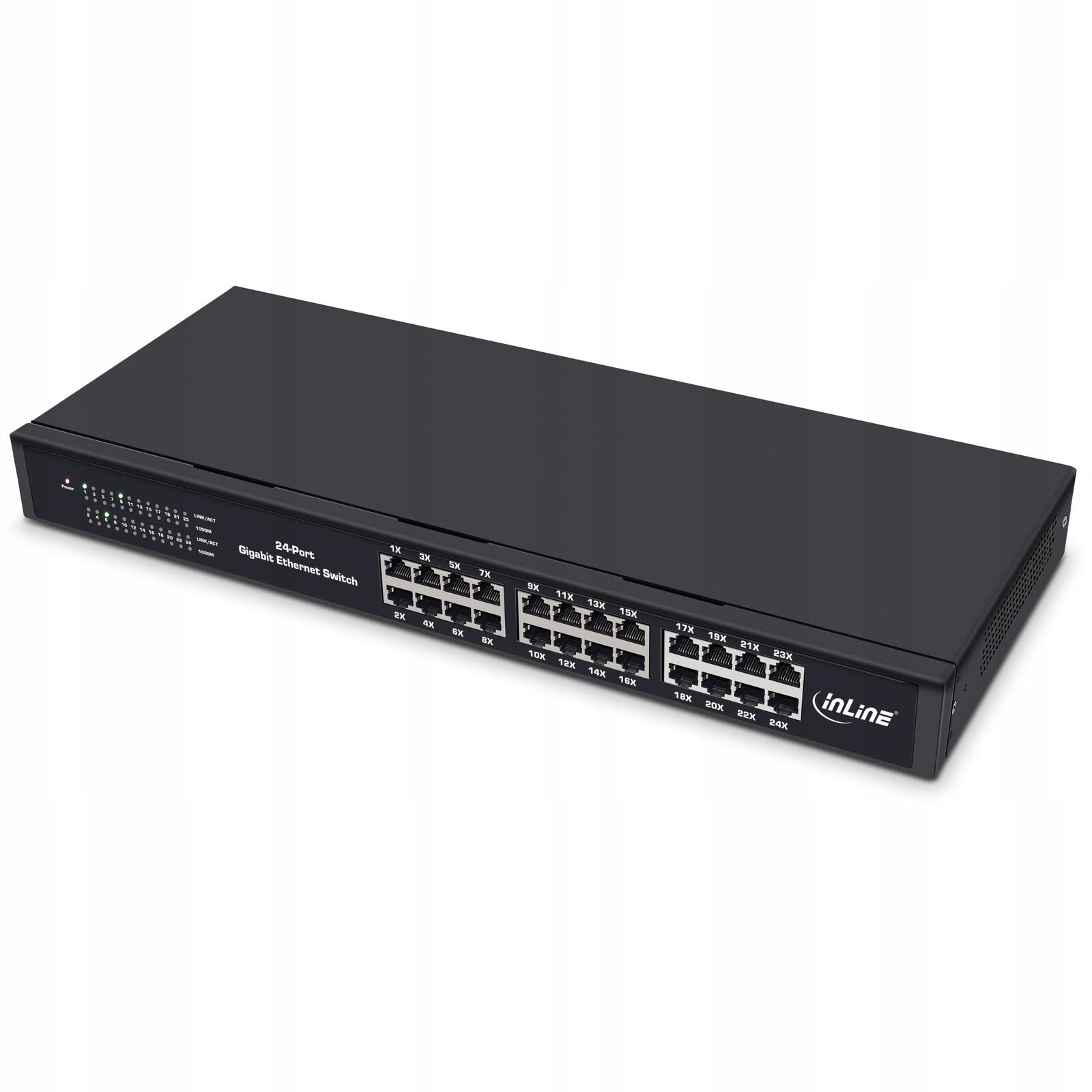 Přepínač InLine Gigabit Network Switch 24-Port, 1Gb/s, 19