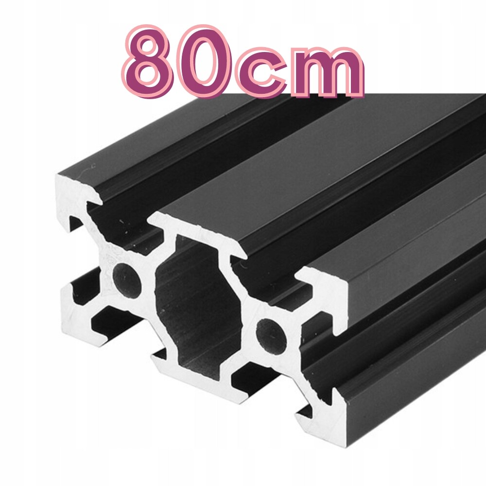 Hliníkový profil V-Slot 20x40x80 cm Černý