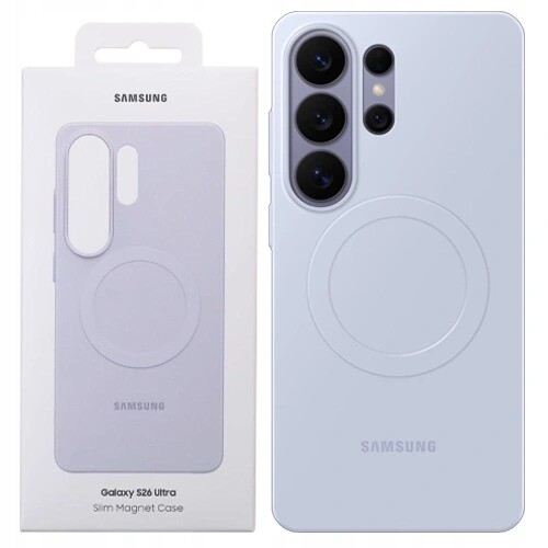 Originální Pouzdro Pro Samsung Galaxy S26 Ultra Silicone Slim Magnet Case Violet