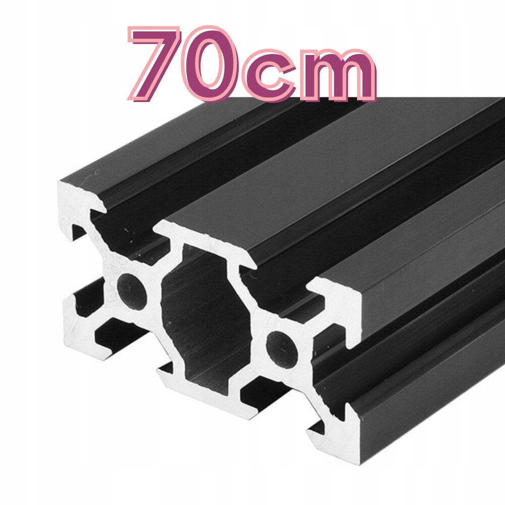 Hliníkový profil V-Slot 20x40x70 cm Černý