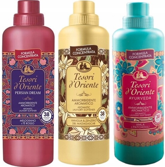 Tesori d'Oriente Sada 3 italských oplachovacích přípravků 760 ml Pva