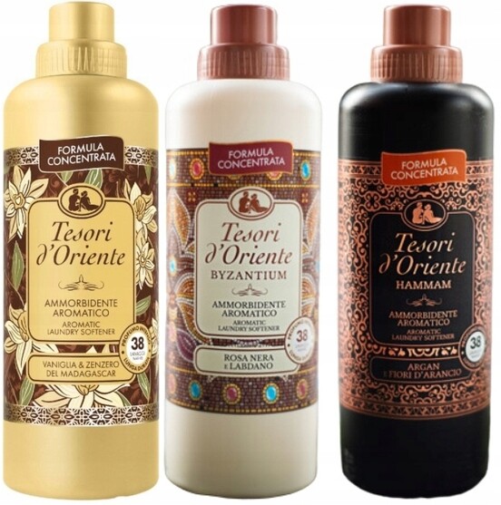 Tesori d'Oriente Sada 3 italských oplachovacích přípravků 760 ml Vbh