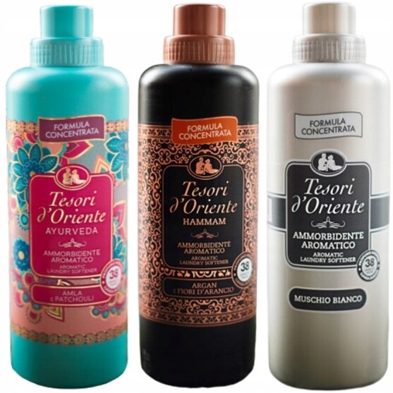 Tesori d'Oriente Sada 3 italských oplachovacích přípravků 760 ml Ahm