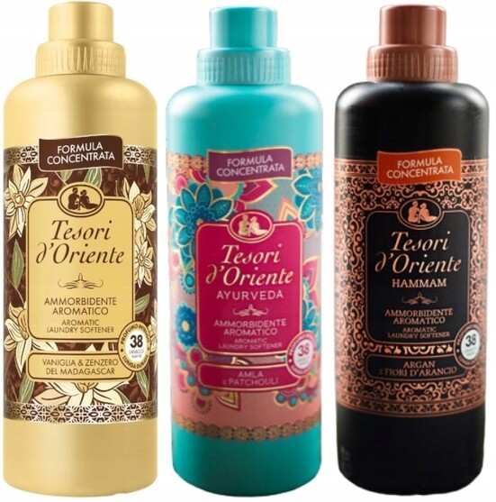 Tesori d'Oriente Sada 3 italských oplachovacích přípravků 760 ml Vah