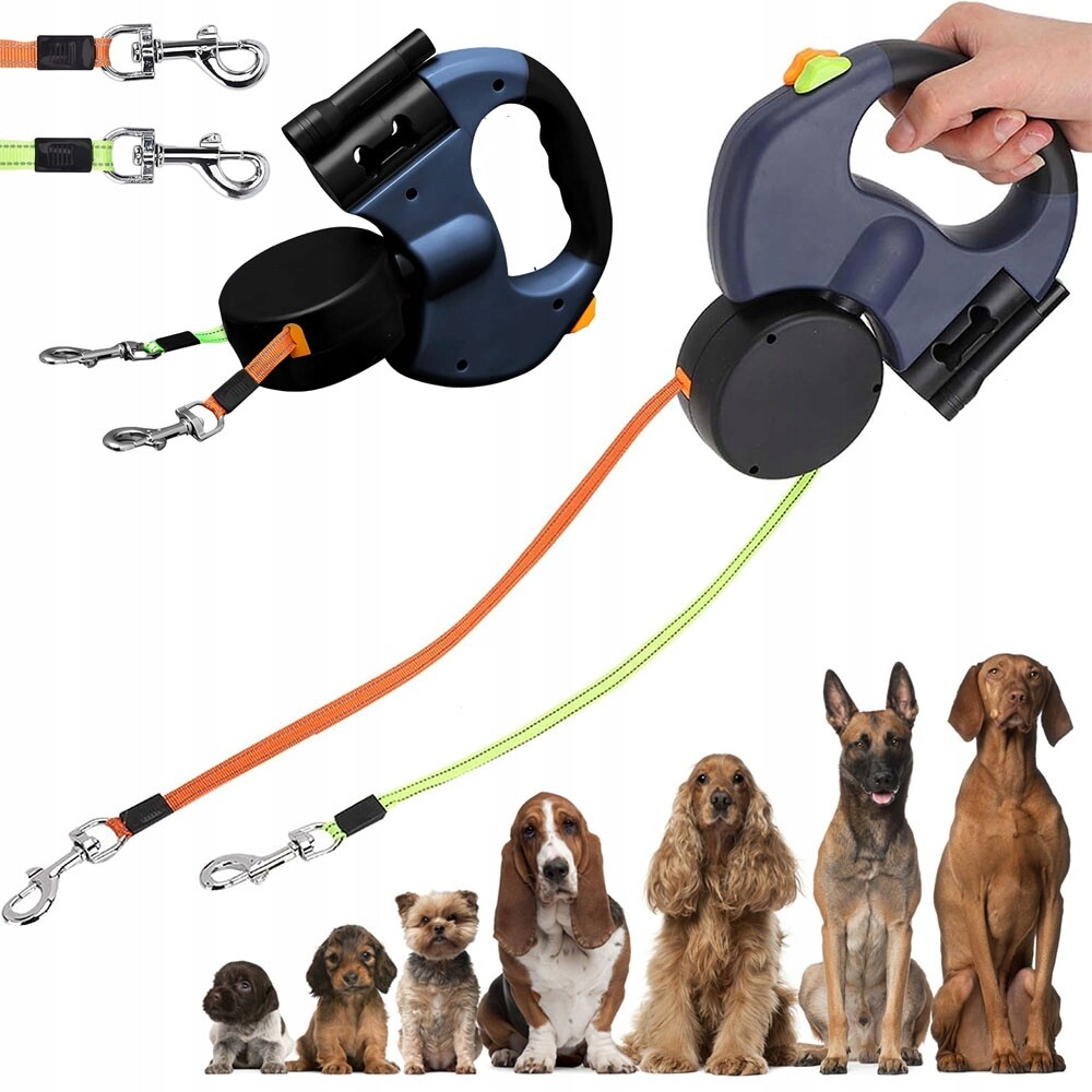 Vodítko s blokováním 3M pro psa Noční viditelnost Ergonomie Lehká