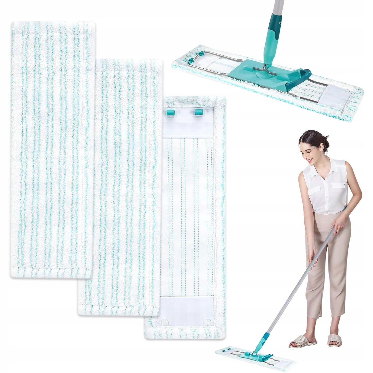 3ks Vložka do mopu Leifheit Profi XL Micro Duo 47 cm Plochá