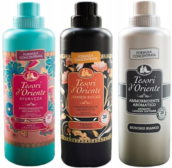 Tesori d'Oriente Sada 3 italských oplachovacích přípravků 760 ml Ajm