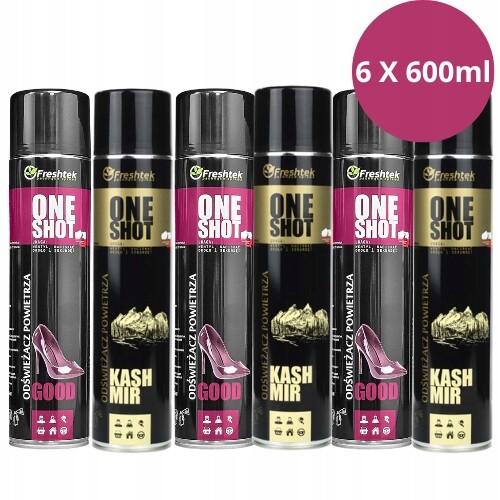 Sada Good a Kaszmir Freshtek ONEShot 6X600ml neutralizátor