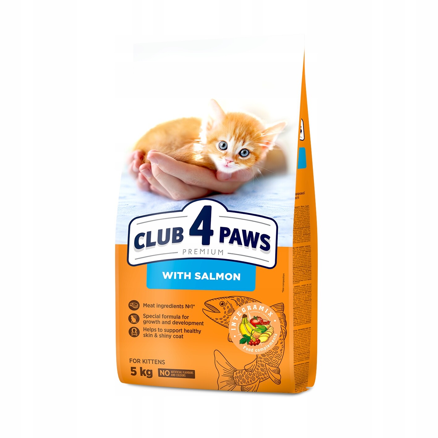 Club 4 Paws Kitten 5kg Suché krmivo pro koťata s lososem