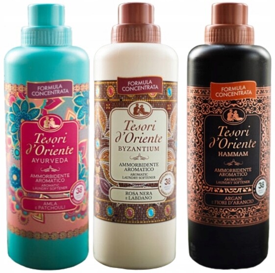 Tesori d'Oriente Sada 3 italských oplachovacích přípravků 760 ml Abh