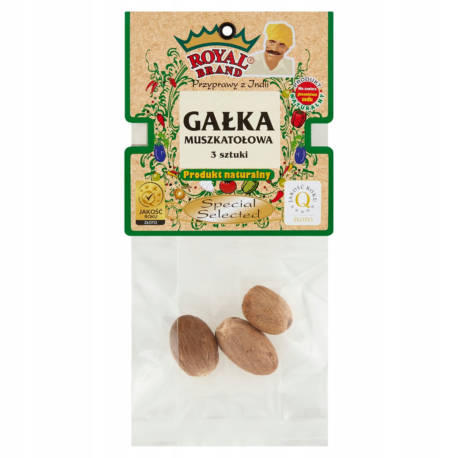 5 x Royal Brand muškátový oříšek 3 kusy cca 30 g