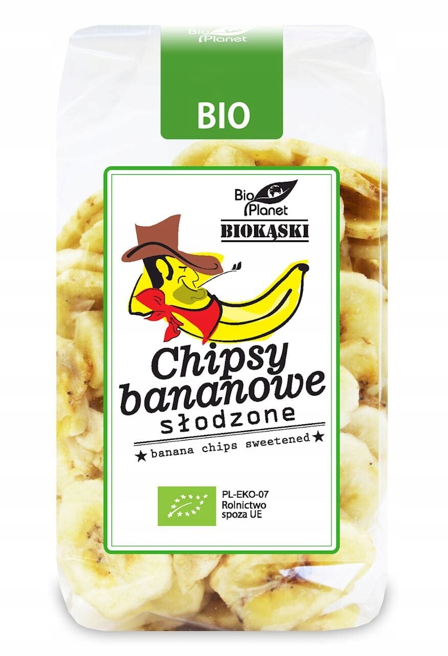 5 x Bio Planet Chipsy banánové slazené Bio 150 g