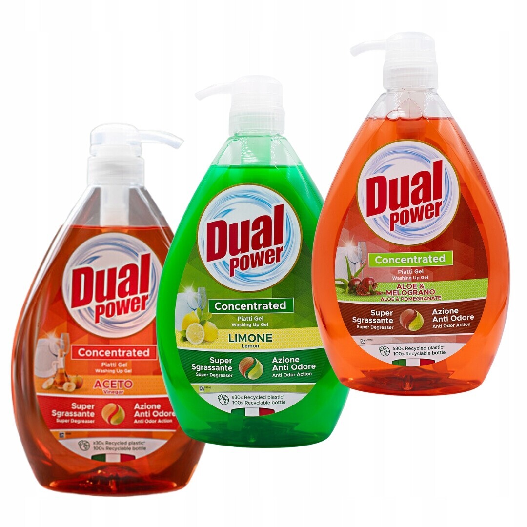 Dual Power 3 x fenomenální italský prostředek na mytí nádobí