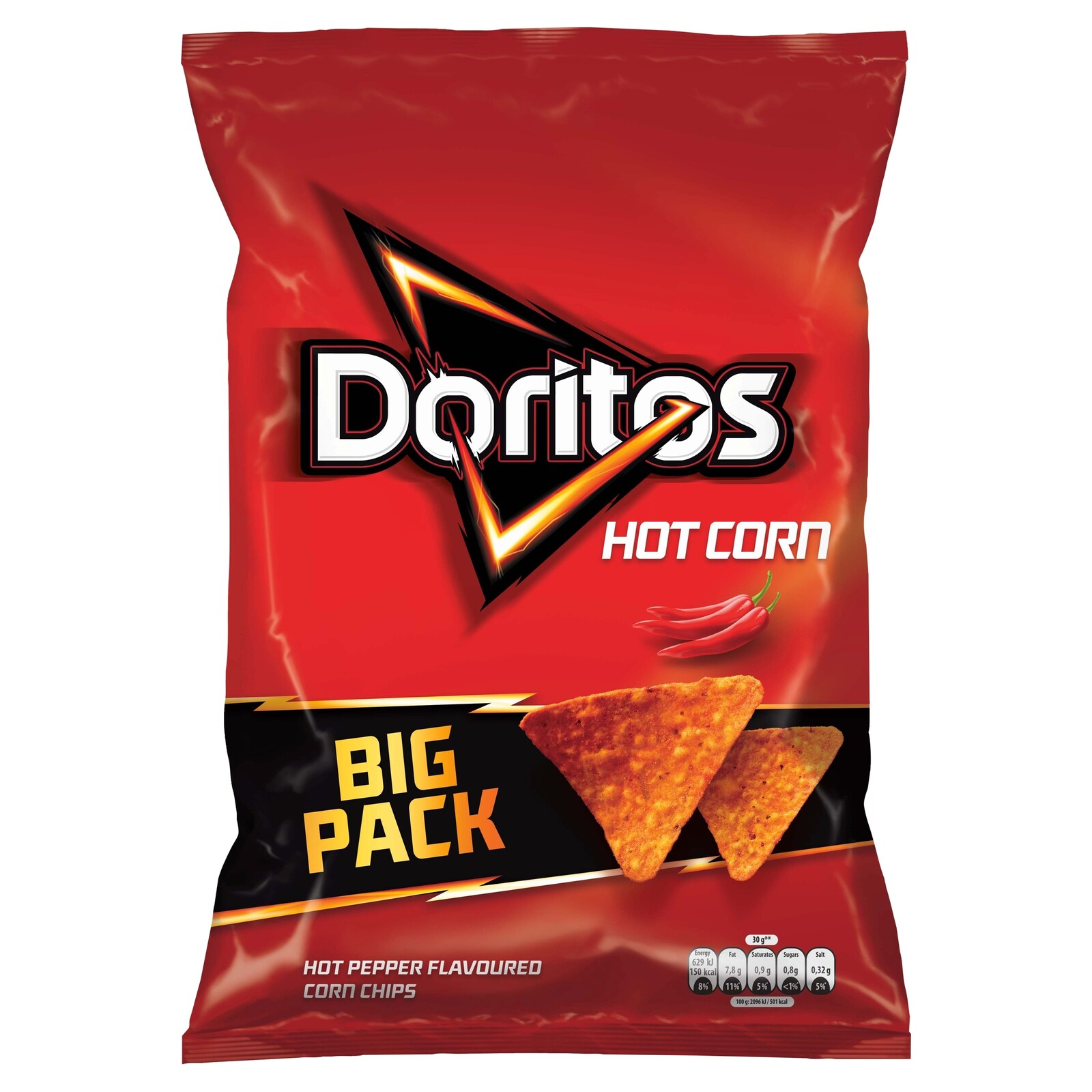 5 x Doritos Hot Corn Kukuřičné nachos 180 g