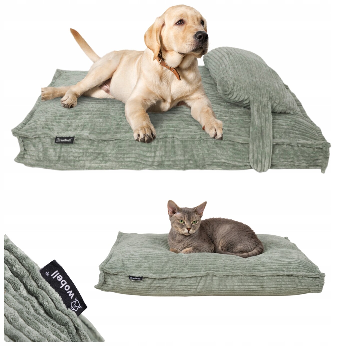 Pelíšek pro malého psa a kočku potah měkký polštář matrace podložka 60x80 cm