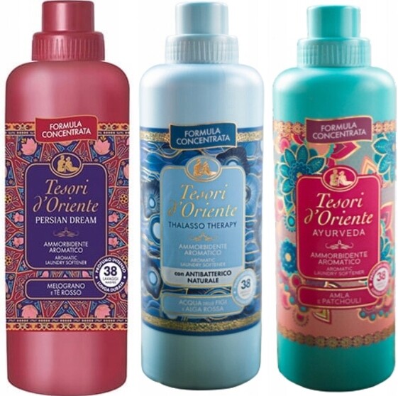 Tesori d'Oriente Sada 3 italských oplachovacích přípravků 760 ml Pta