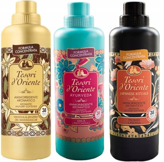 Tesori d'Oriente Sada 3 italských oplachovacích přípravků 760 ml Vaj