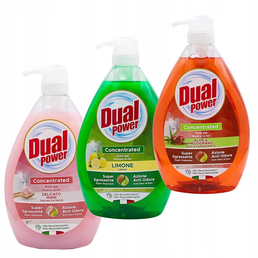 Tekutý prostředek na mytí nádobí Dual Power 3 l