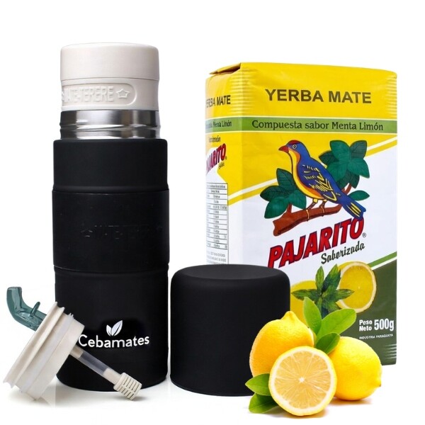 Citronová sada Yerba Mate Pajarito Limon Yerbomos 3v1