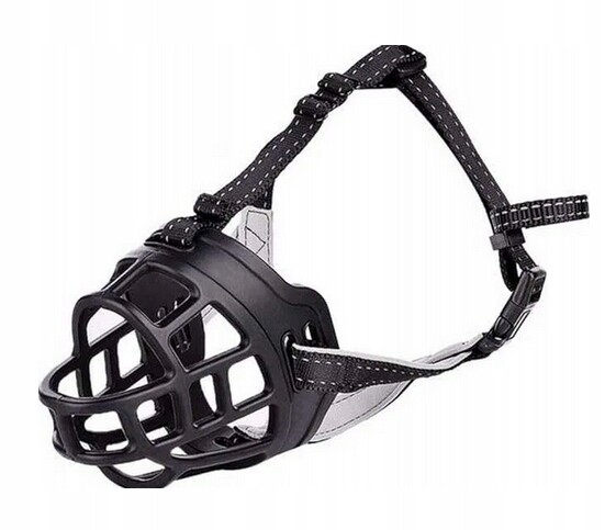 Náhubek pro psa nastavitelný košíkový proti kousání 5