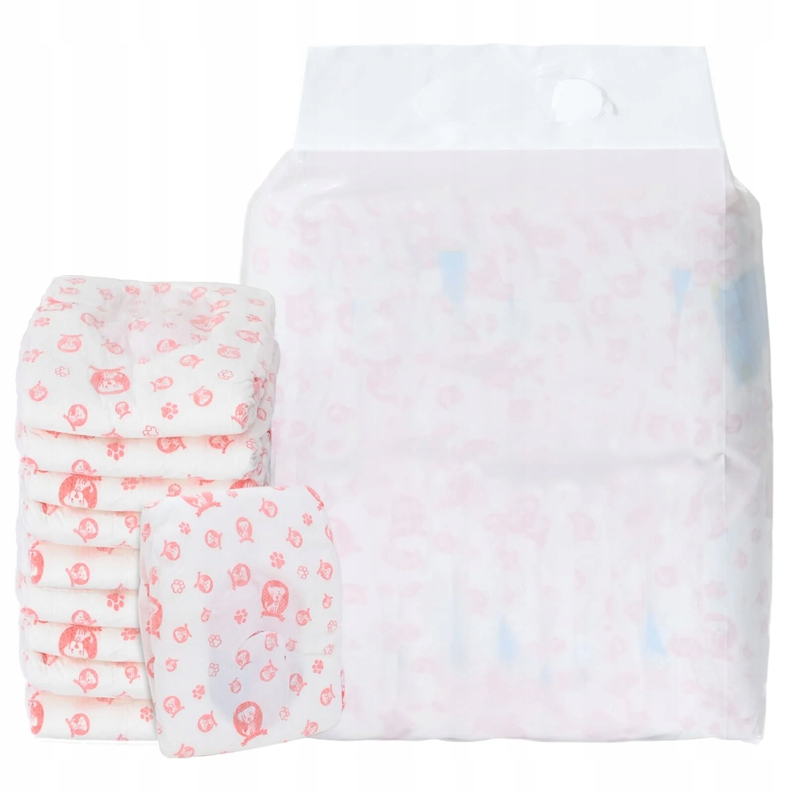 Jednorázová dámská plenková vložka pro psy 50 pcs Bílý M