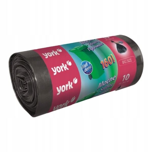 York silný pytel na odpadky 160 l 10 ks černý