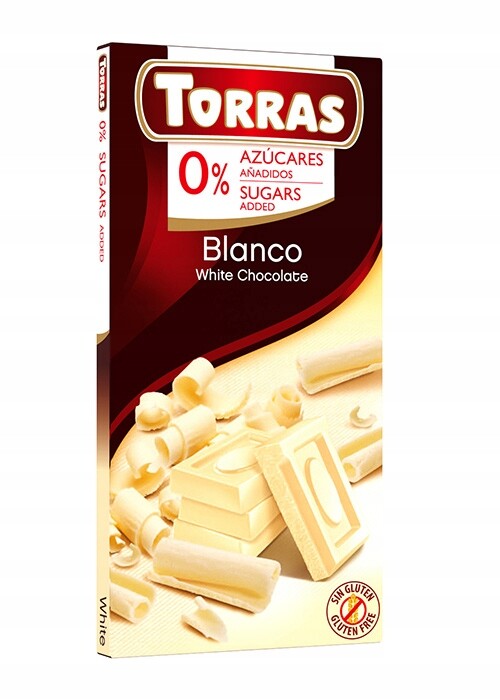 5 x Torras Čokoláda bílá 75 g Torras
