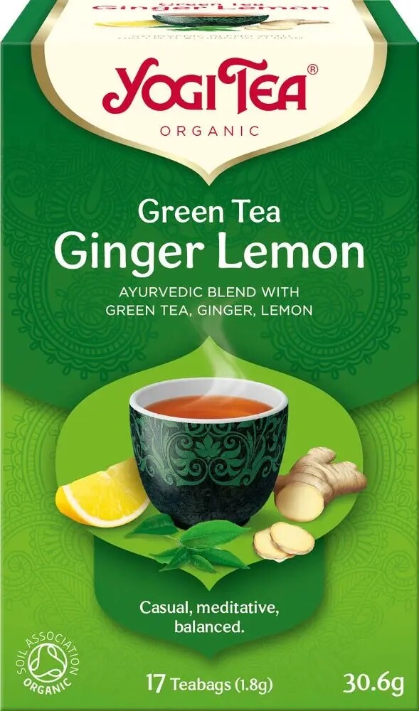 Yogi Tea Čaj Green Tea Ginger Lemon Bio17X1,8G