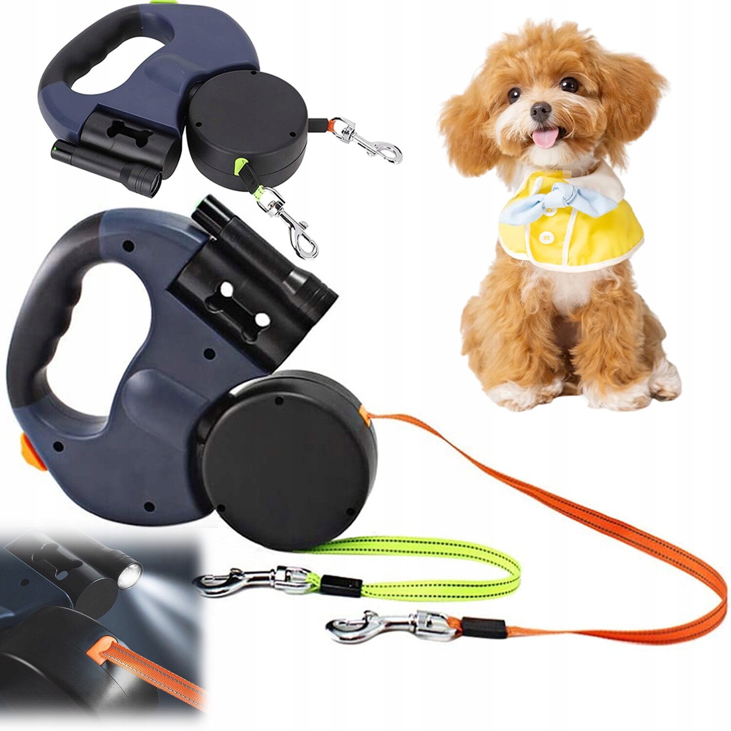 Vodítko Automatická s svítilnou a nádobou na 3 m Abs Nylon