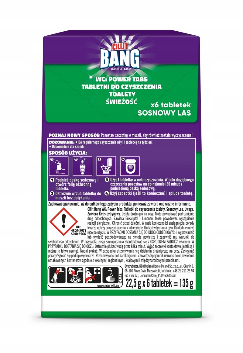 Cillit Bang Wc Tabs Pine 6 Ks.