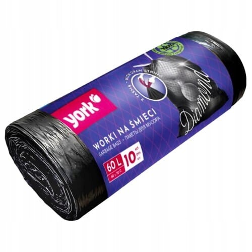 York pytle na odpadky s diamantovou páskou 60 l 10 ks