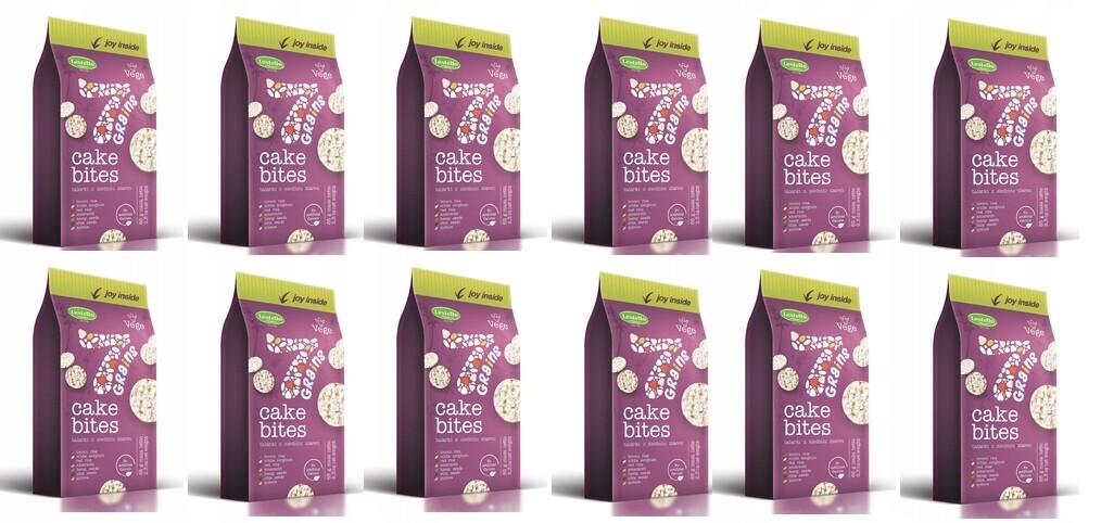 12x 65g Lestello taláry 7 zrn rýže chia Karton