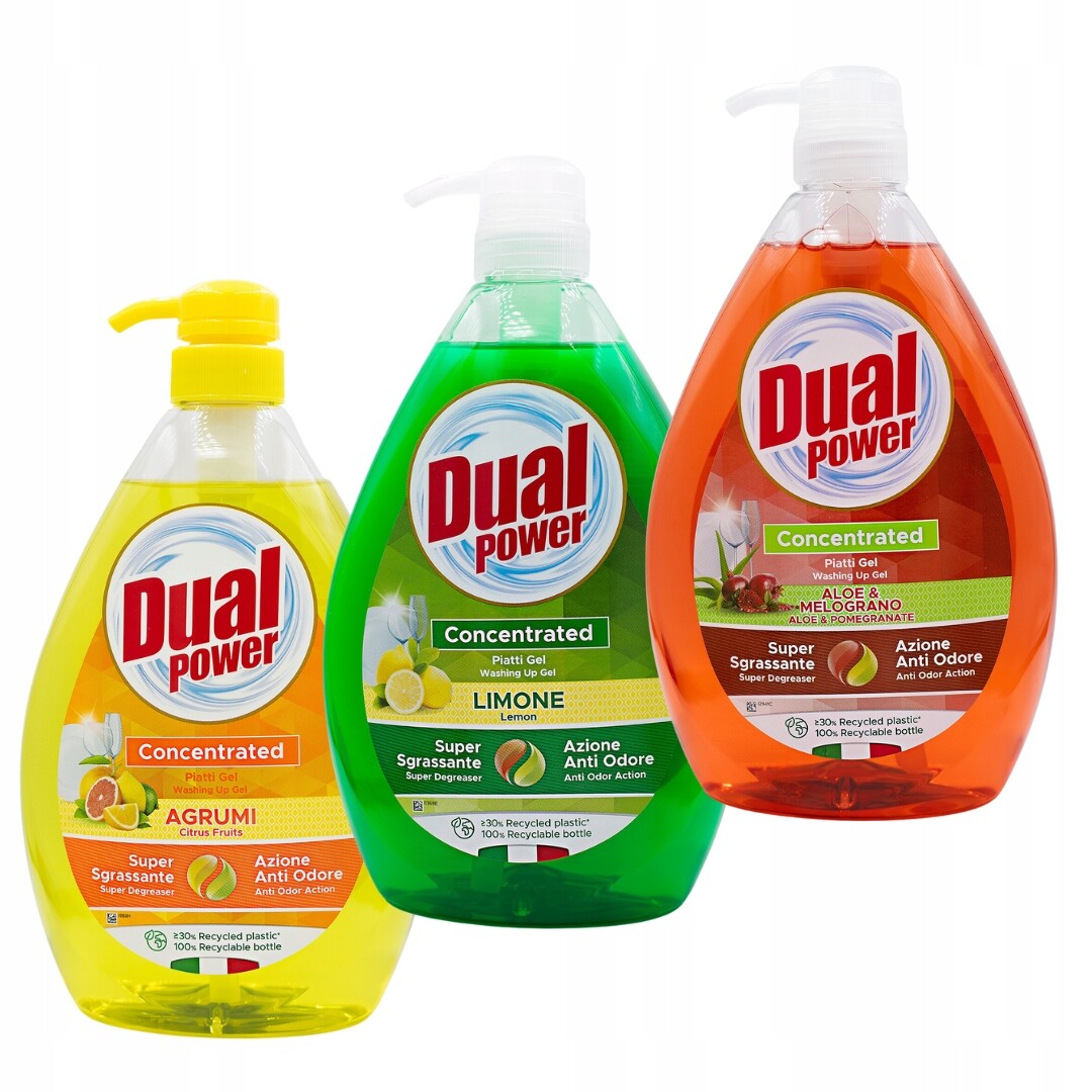 Sada Dual 3 tekutých přípravků na nádobí Cla