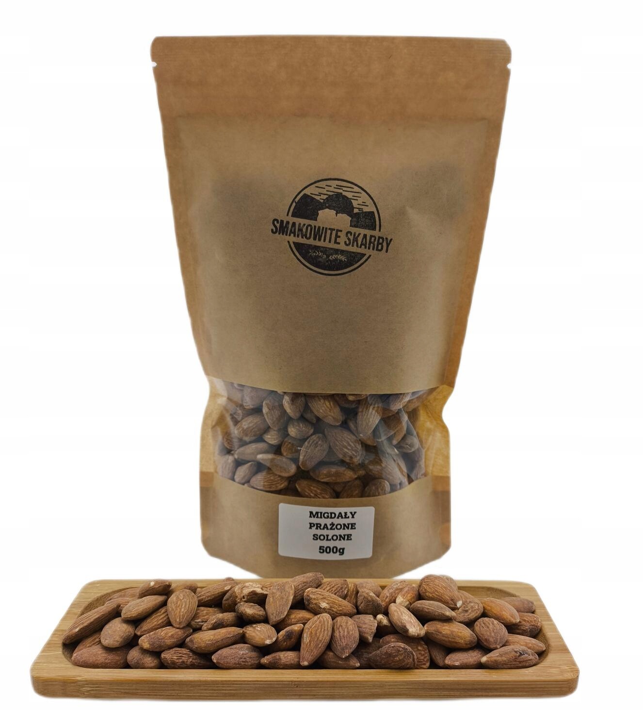 Mandle Pražené Solené 1kg Velké balení Křupavá Svačinka Premium