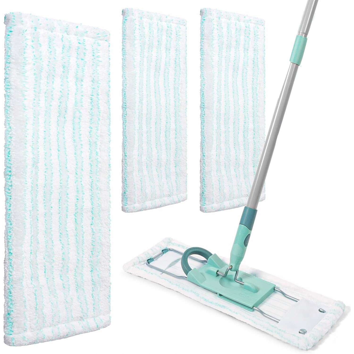 3 x vyměnitelné nástavce na mop z mikrovlákna pro Leifheit Profi XL Micro Duo