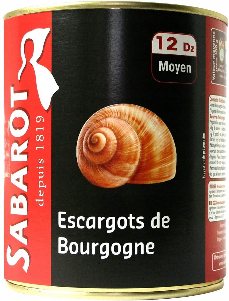 Šneci burgundští ve vlastní šťávě, 12 desítek, 144 ks