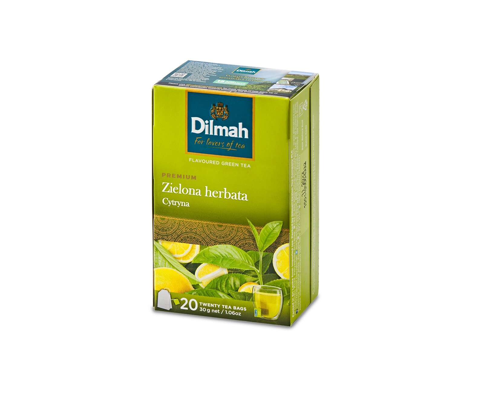 Dilmah Green Tea Lemon zelený čaj 20 sáčků
