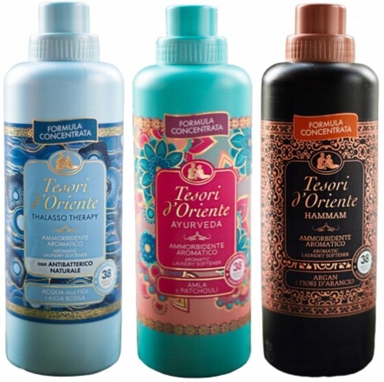 Tesori d'Oriente Sada 3 italských oplachovacích přípravků 760 ml Tah