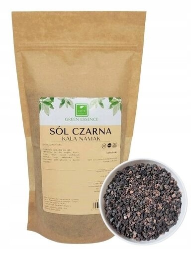 5x Green Essence Himalájská sůl černá hrubá Kala Namak 1kg hrubozrnná